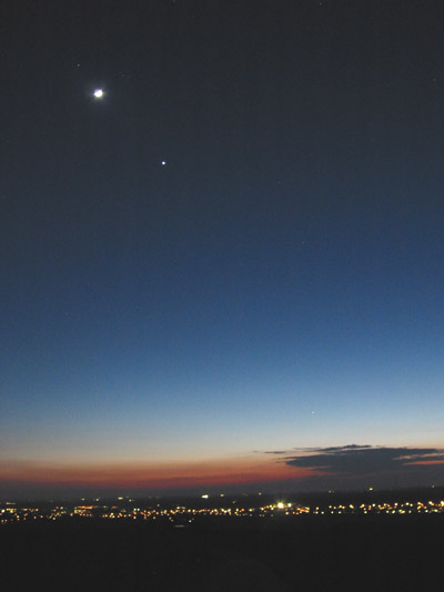 Merkur-Venus-Mond-Mars